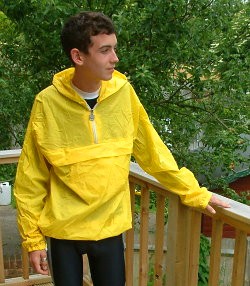 yellow anorak running kit