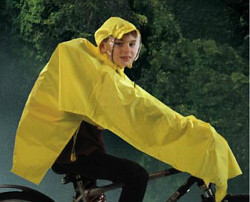Poncho cycling cape