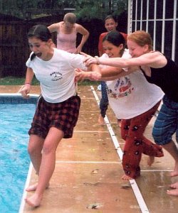pool modest swimsuit