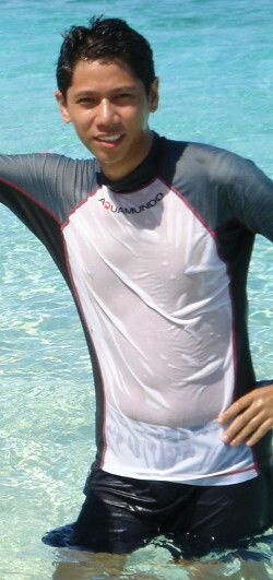 nylon lycra spandex swim shirt