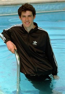 adidas tracksuit in pool